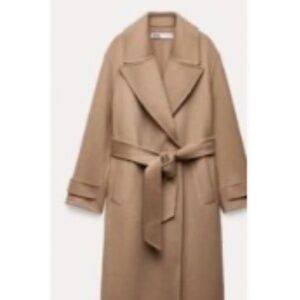 ZARA DOUBLE FACED WOOL BLEND COAT ZW COLLECTION